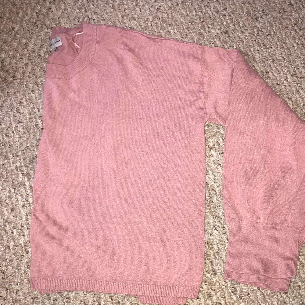 Pink cropped sweater